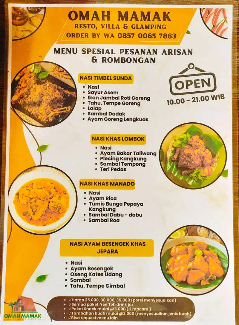 Paket Menu Makanan Kemuning
